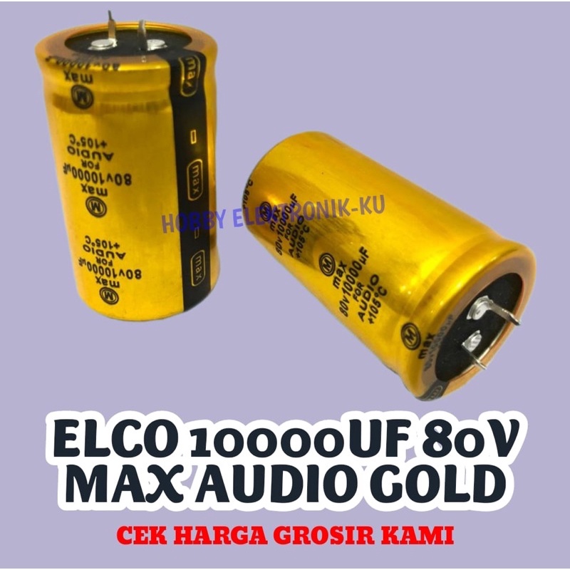 ELCO 10000UF 80V MAX AUDIO GOLD