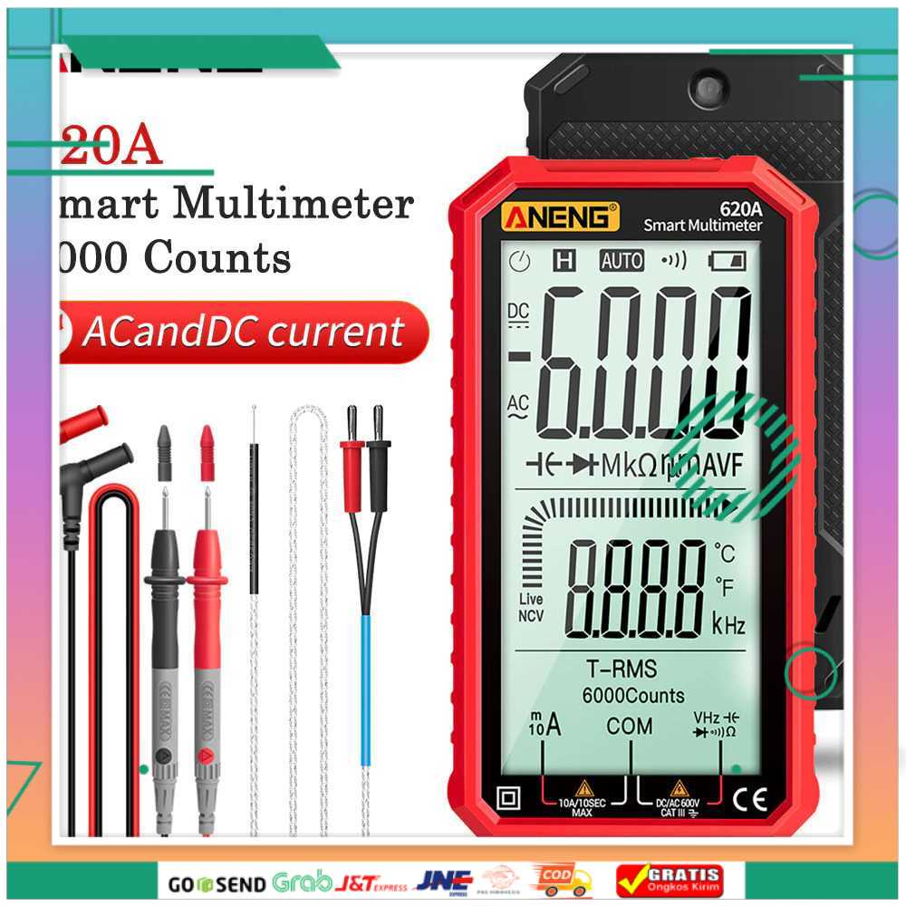 (BISA COD) FTIHSHPANENG Digital Multimeter Voltage Tester - 620A