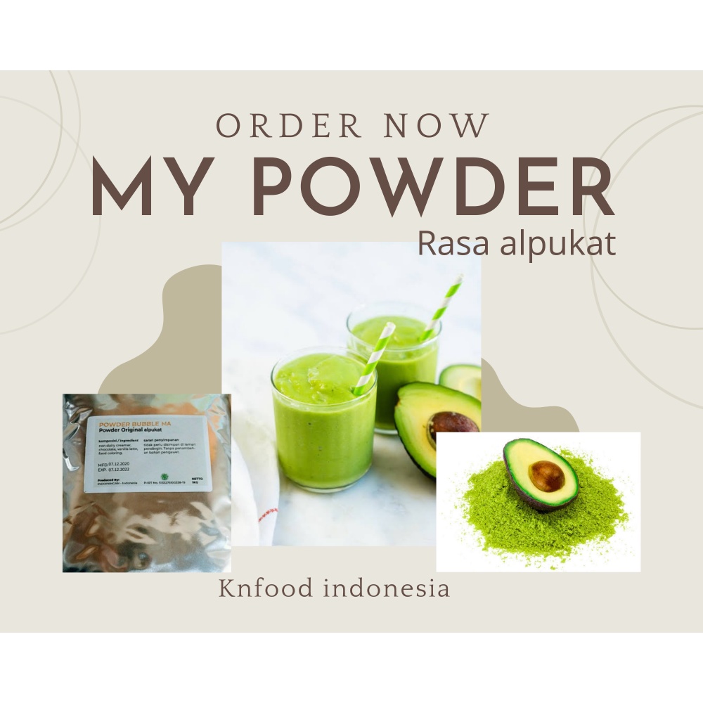 

Premium Powder Rasa Alpukat -Premium Powder Rasa Alpukat-1 Kg -Alpukat.