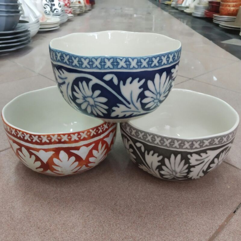 MAROKO BOWL MANGKOK MANGKUK KERAMIK JUMBO SANGO MOTIF TEMA MAROCCO MAROCO KOLEKSI TIMUR TENGAH ARAB