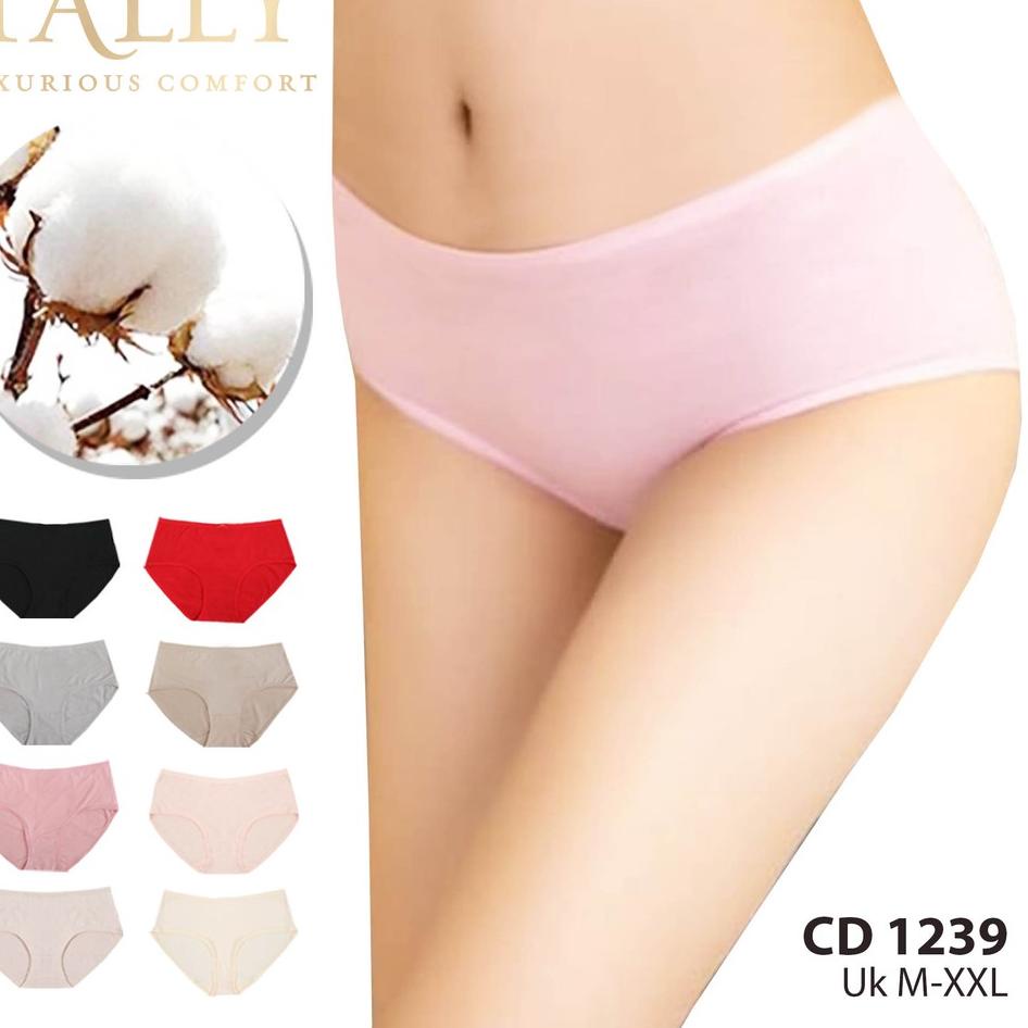 88 TALLY Celana Dalam Wanita Bahan Katun Fit to M-XXXL Lembut dan Nyaman CD 1239/1257 NJ4