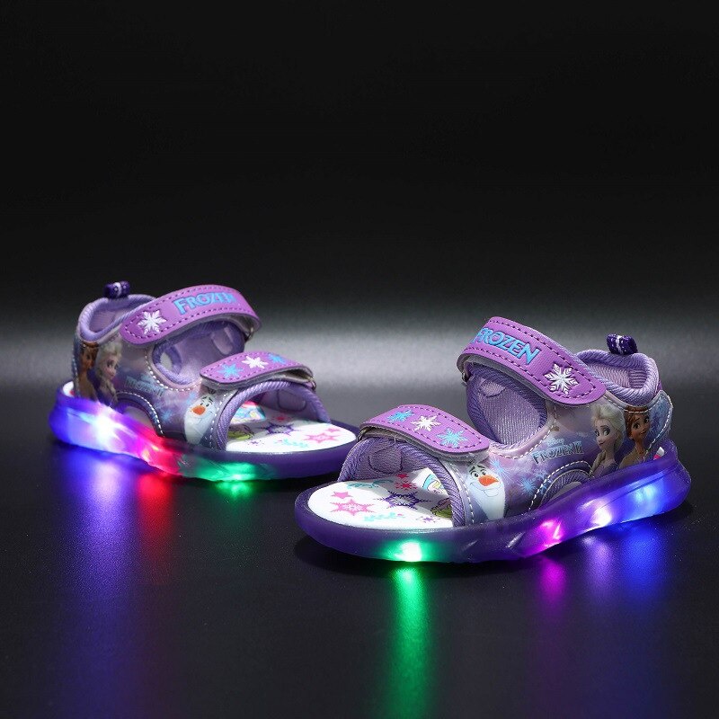 Sandal Anak Perempuan - Sendal Anak Laki Laki Ultra Light Super LED Sport Import FROZEN 006 Casual Fashion