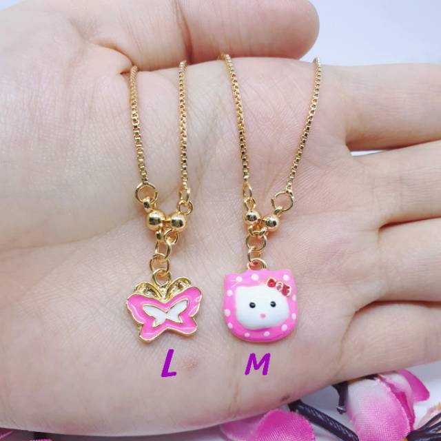 Kalung hello Kitty koye anak uk36cm lapismas ☆K-8☆