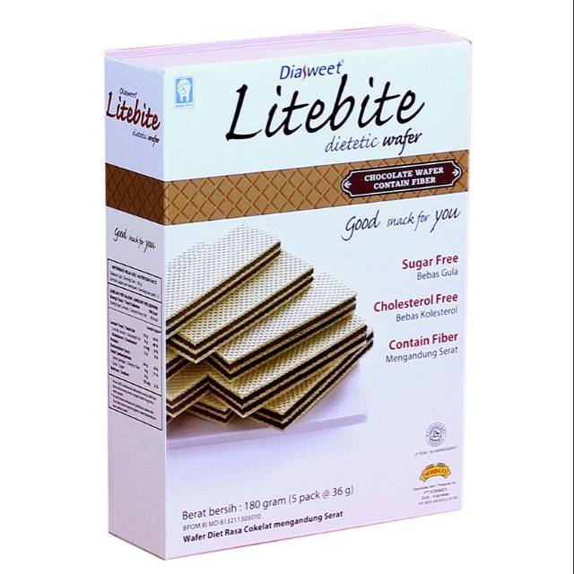 

Diasweet litebite wafer coklat