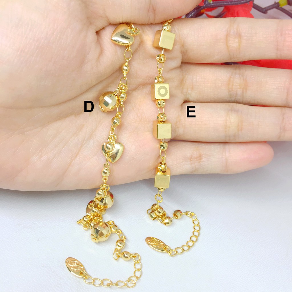  Gelang  Wanita Love Gold Imitasi  Lapis Emas BB281 