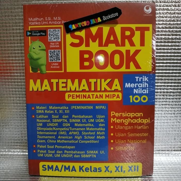 Diskon Spesial Smart Book Matematika Peminatan Mipa Sma Kelas X