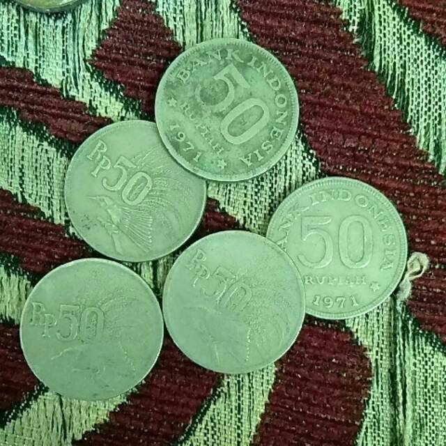 Uang koin 50 rupiah lama tahun 1971