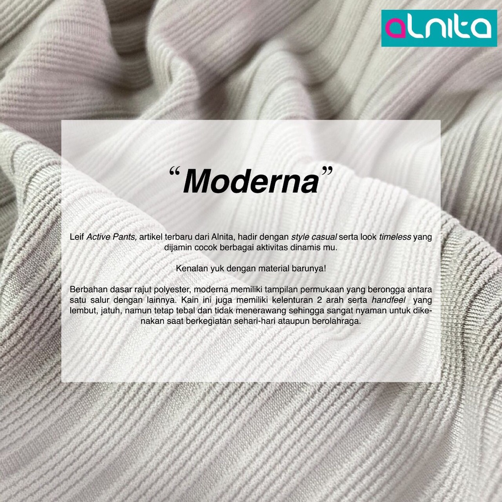 Alnita Al Leif Celana Wanita  Bahan Moderna Kulot Muslimah Kekinian