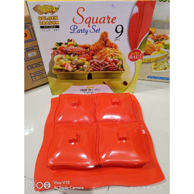 Prasmanan/party set/wadah sayur kotak PS1201 size M