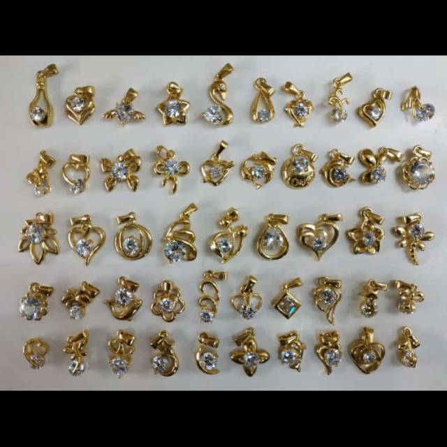 Liontin + Kalung Besi Putih Asli Ternate