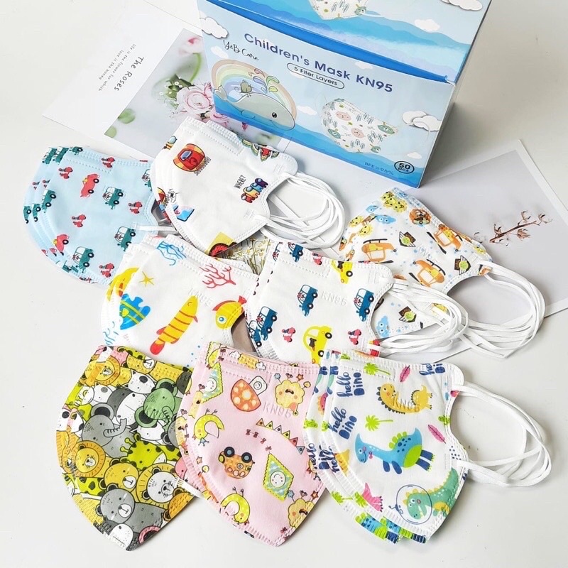 Masker Anak KN95 5Ply Motif Lucu - Masker Kn95 Anak