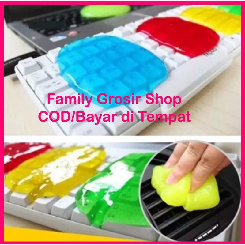 GEL PEMBERSIH KEYBOARD DASBOARD SUPER SLIME JELLY CLEANER