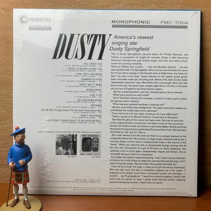 PIRINGAN HITAM / VINYL DUSTY SPRINGFIELD - DUSTY (1LP,180G,BLCK,MONO)