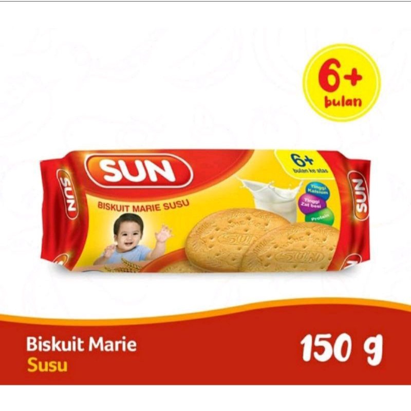 

SUN Biskuit Marie Susu 150gr & 80gr