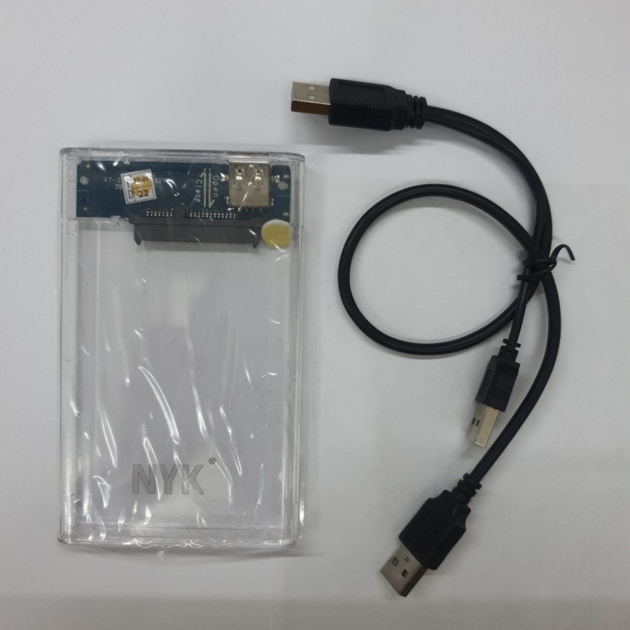 Casing HDD NYK 2.5 USB 2.0 / Casing sata external Transparan