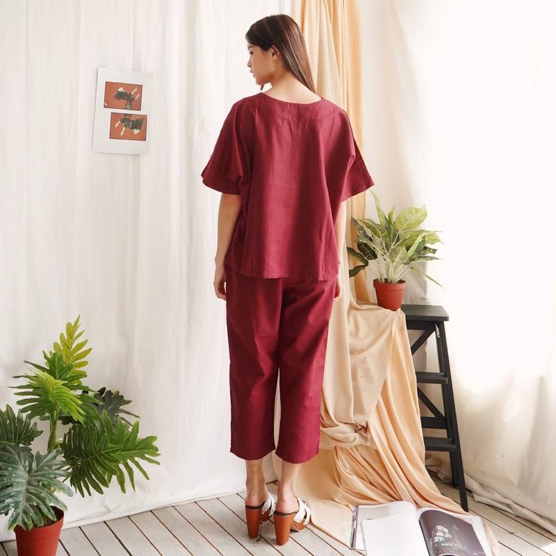 BAJU SETELAN WANITA MOTIF ANDIN TERBARU // ONESET ANDIN // SETCEL ANDIN // BAJU SETELAN ANDIN TERBAR