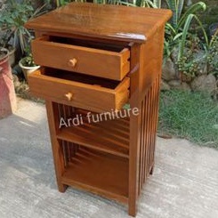 Nakas jati meja pajangan rak buku meja hias meja dispenser kayu jati