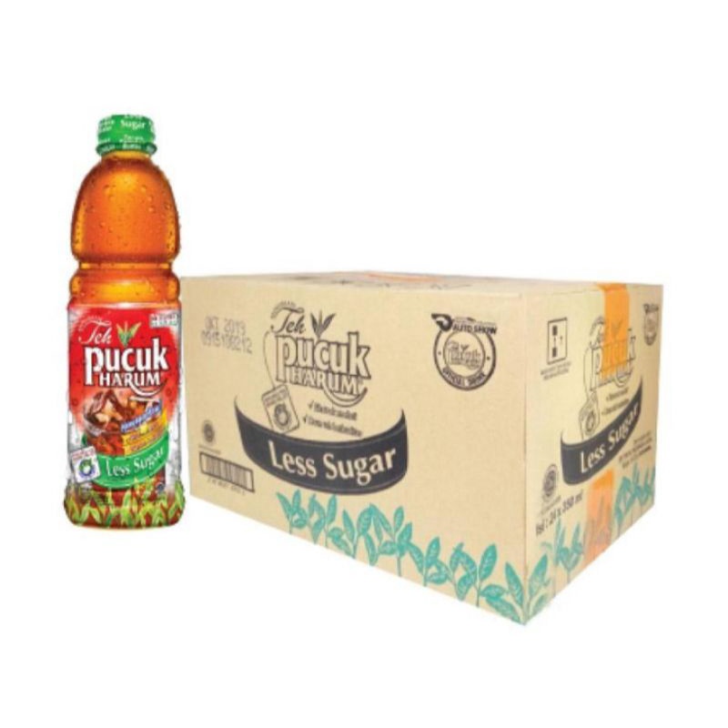 Teh pucuk harum LESS SUGAR 350 ml 1 karton isi 24 pcs