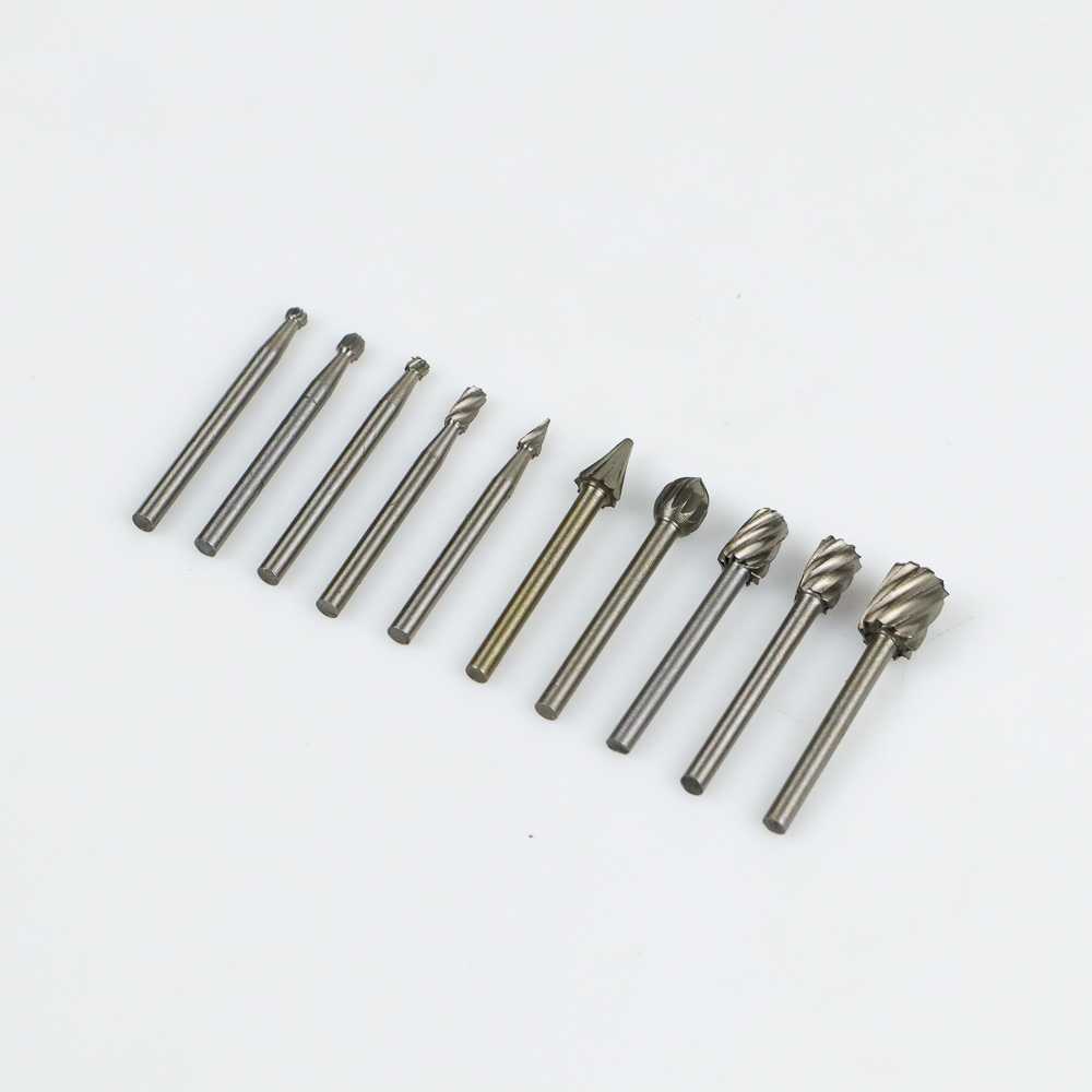 TD-DFA Taffware Mata Bor Tungsten Carbide Cone Spiral Bits 10 PCS - GJ0106