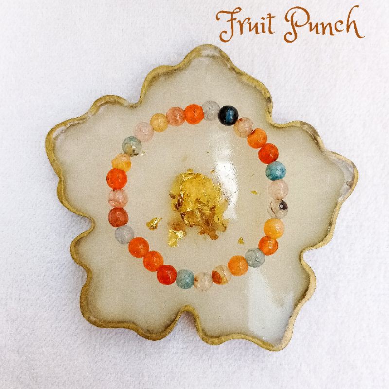 

Fruit punch cutting gemstone 6mm