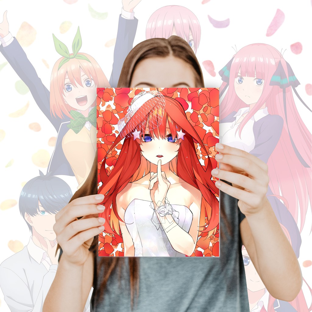 Poster Go Toubun No Hanayome Anime Size A4+ - Ichika Nino Miku Yotsuba Itsuki Fuutaro-5 Itsuki A