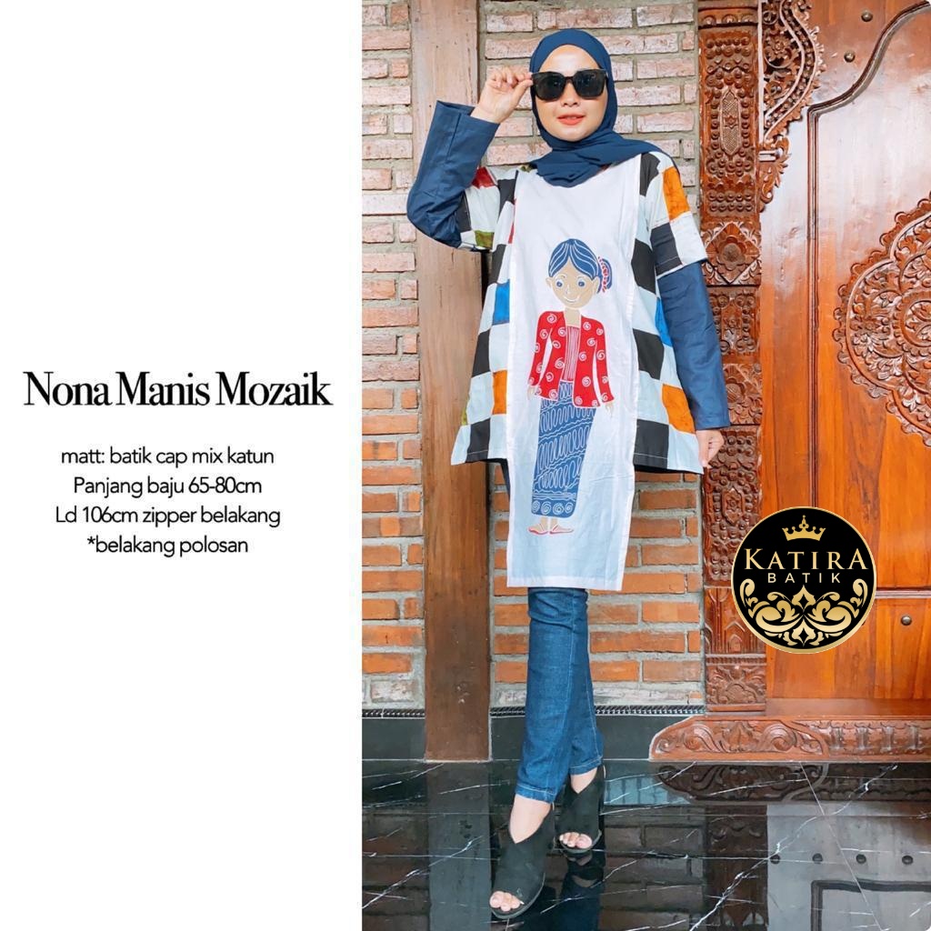 BLOUSE NONA MANIS MOZAIK BATIK BLOUSE BATIK CANTIK SERAGAM KANTOR PESTA KONDANGAN NIKAHAN BIG SIZE PLUS JUMBO XXXXL  HANDMADE BATIK BLUS PLUS BIG SIZE ETHNIC TRADISIONAL MOTIF KARAKTER KHAS SOLO JAWA  CASUAL FORMAL KEREN