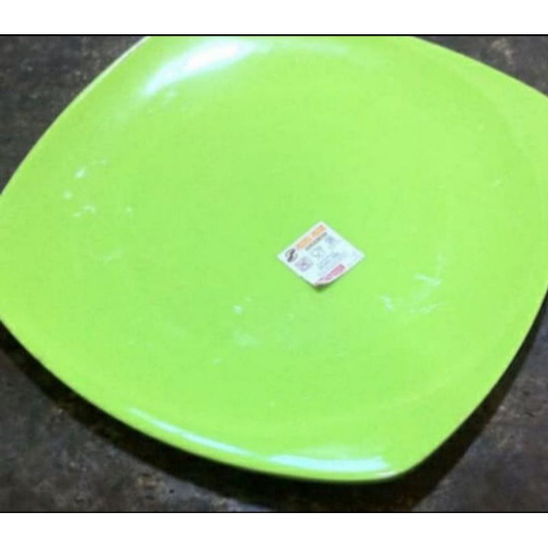 Piring Makan Melamine Melamin Persegi Polos 10.5 - Singa-Singi P-5010 / PS-105