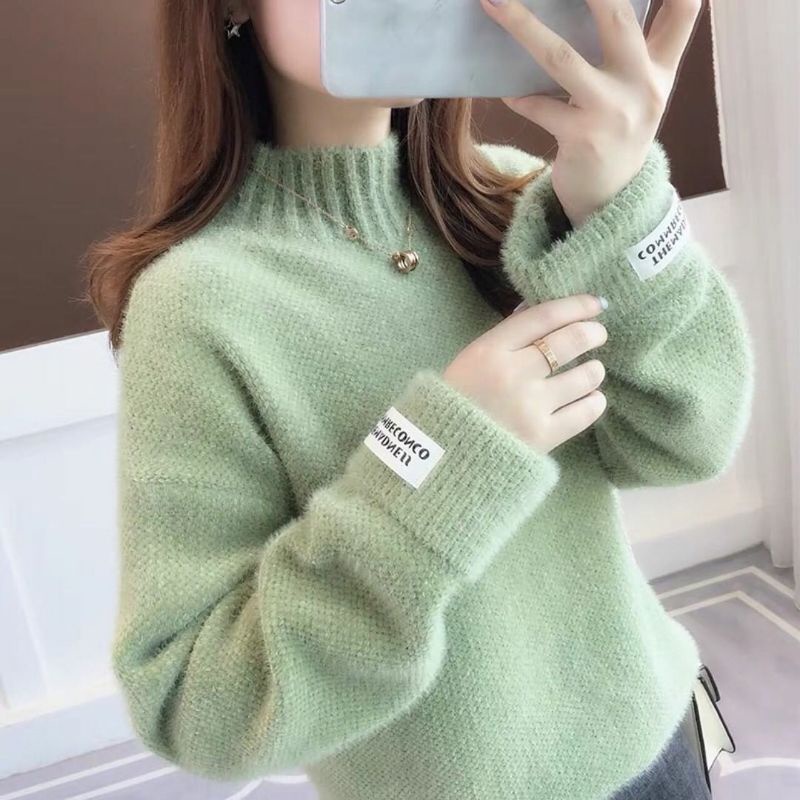 [ NA ] Madeline Highneck Fury Knit Sweater