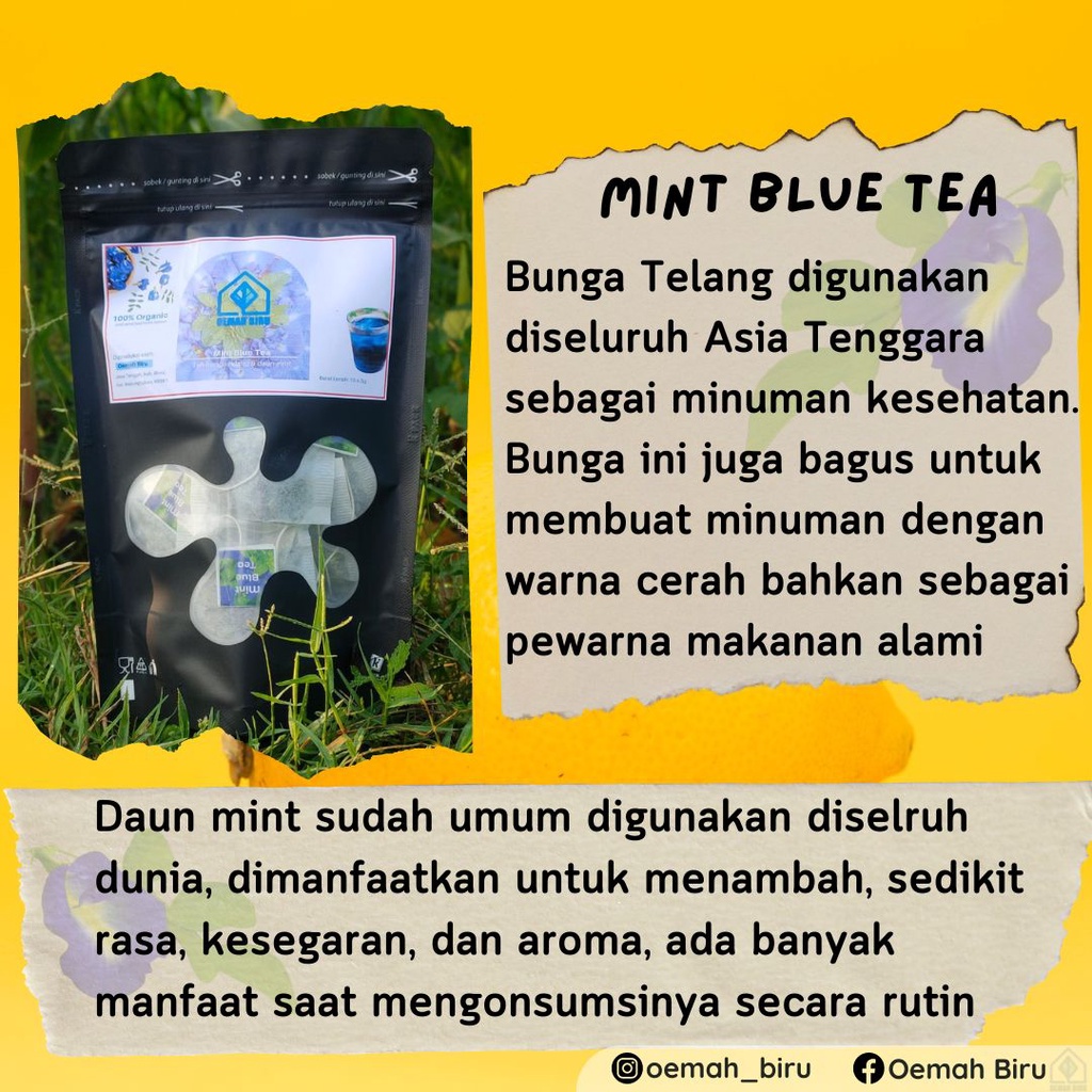 

Teh Celup Mint Blue Tea