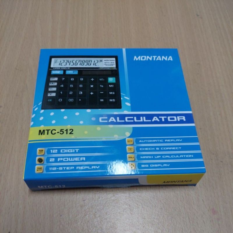 

Kalkulator 12 Digit Montana 512 / Calculator Montana 51212 Digit