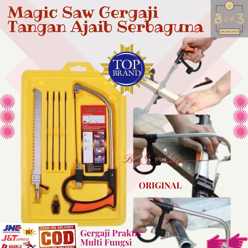 Jual Magic Saw Gergaji Tangan Ajaib Alat Tukang Pemotong Serba Guna Multifungsi Besi Kayu