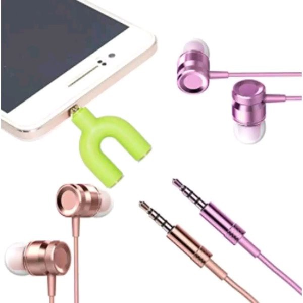Paketan Youtuber Mic Clip On + Splitter Audio 2 in 1 Stereo 3.5mm Paket Vlogger Mikrofon SIAP PAKAI