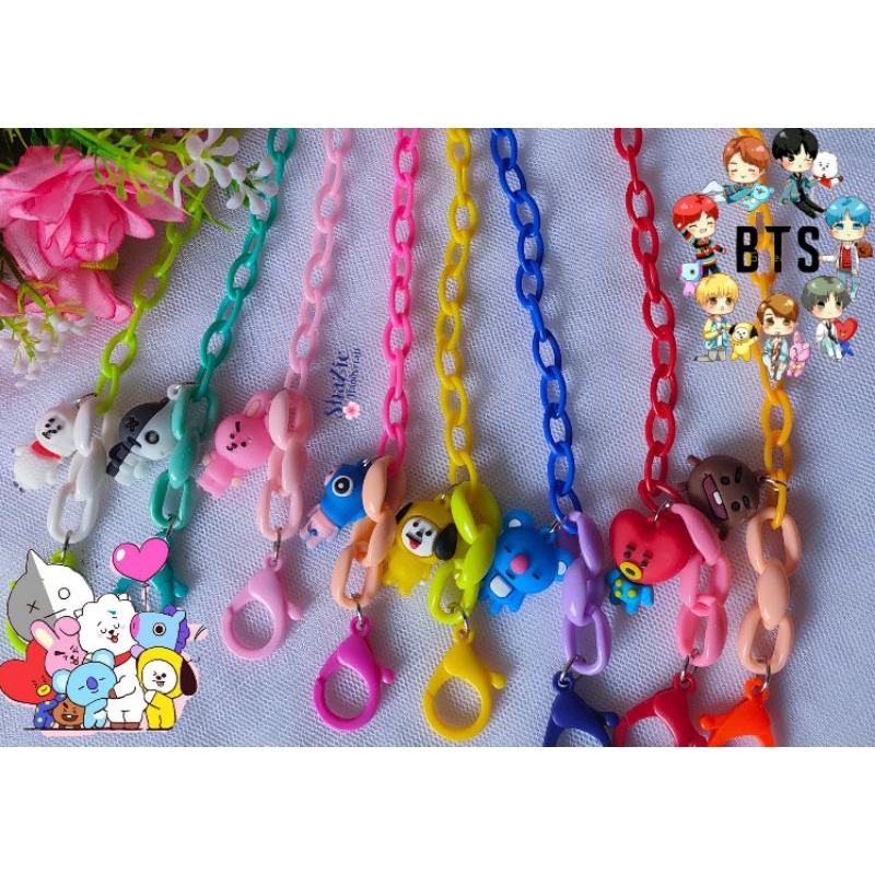 strap mask BT21 | kalung masker BTS | gantungan tali masker korea