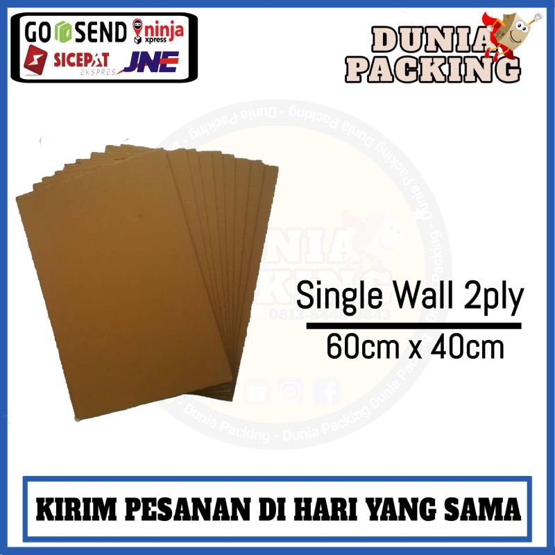 

Kardus Lembaran Packing 60 x 40 Single Wall | Kraft