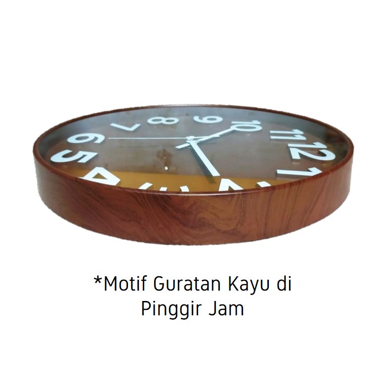 Jam Dinding Dekorasi Modern Warna Warni Minimalis 36cm Free Baterai BC9636