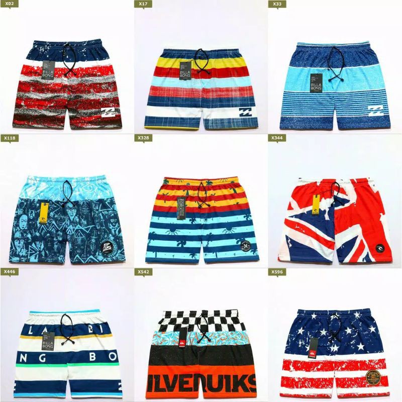 BEST SELLER 01 - CELANA BOXER PRIA WANITA| CELANA PENDEK KOLOR BOXSER| BOXER PANTAI| CELANA DALAM OK