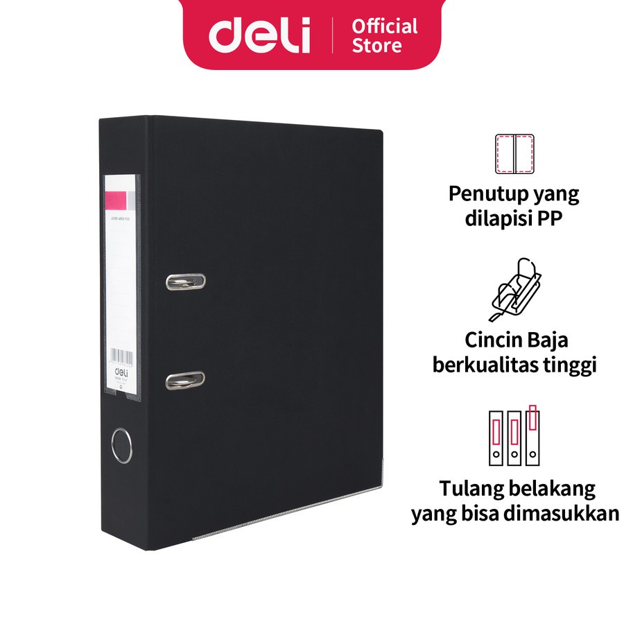 

Ordner Deli Hitam & Biru E39596 3 inci