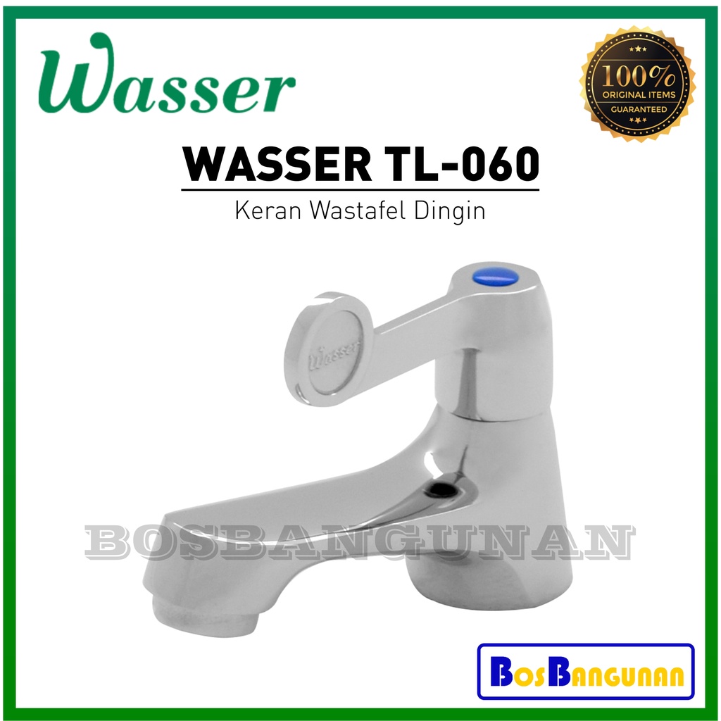 Keran Wastafel WASSER TL 060 / Kran Wastafel WASSER TL-060 / Keran Wastafel Dingin WASSER Kuningan