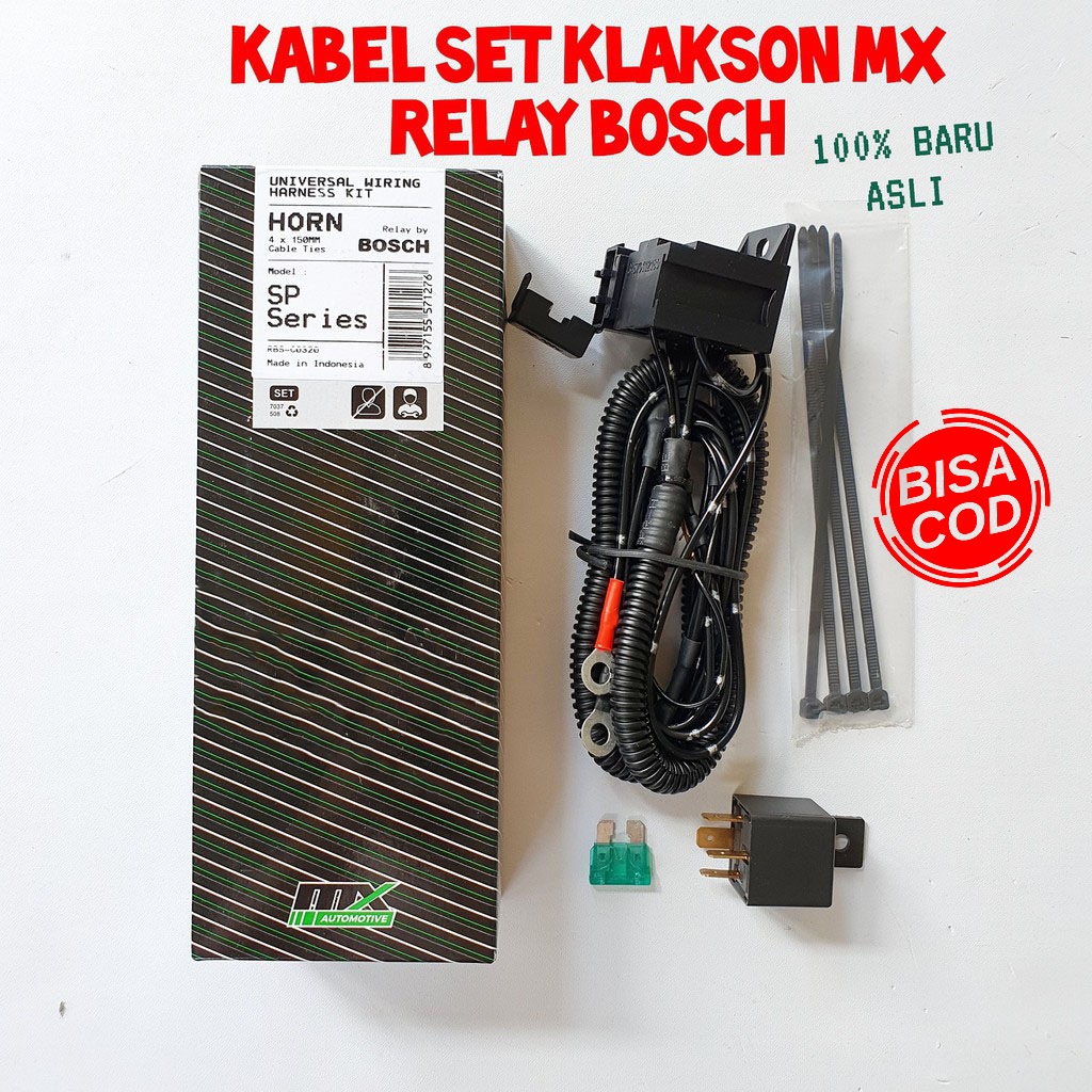 PAKET KOMPLIT Klakson HELLA CLASSIC Double Disk Original + KABEL RELAY SET BOSCH TERMURAH