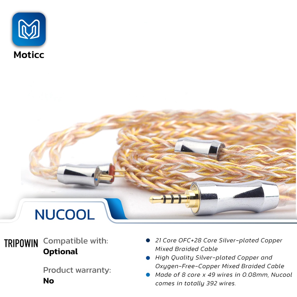 TRIPOWIN NUCOOL 21 Core OFC+28 Core Silver Plated Copper Upgrade Cable