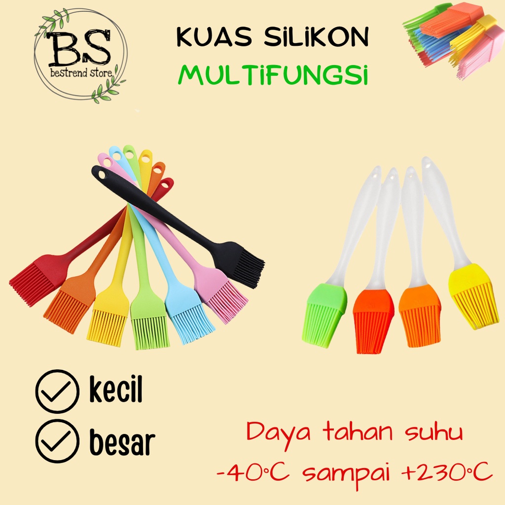 Kuas Silikon Kue Roti BBQ Memasak Food Grade Silicone Brush