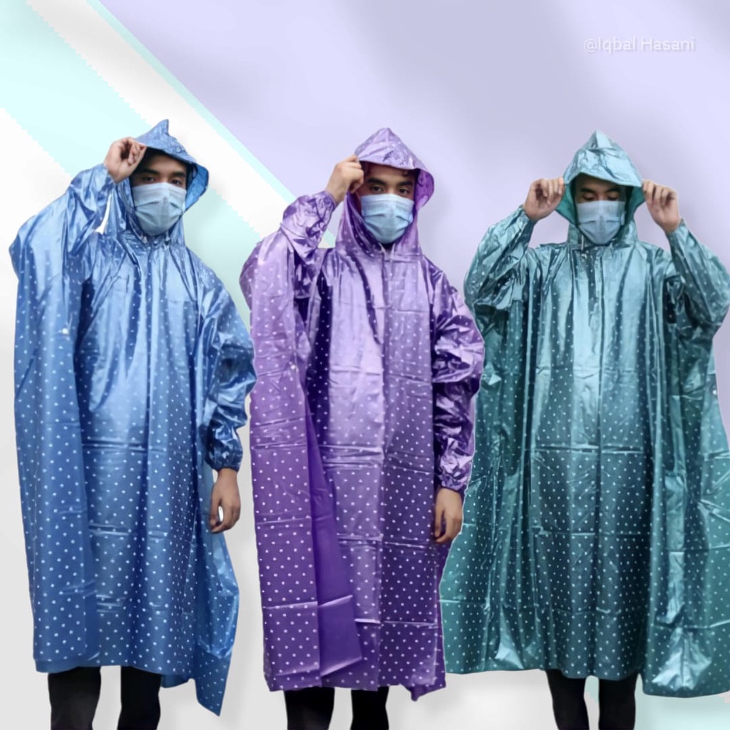 Jas Hujan Jas Hujan Ponco Polkadot Jas Hujan Pria Jas Hujan Wanita Jas Hujan Lengan