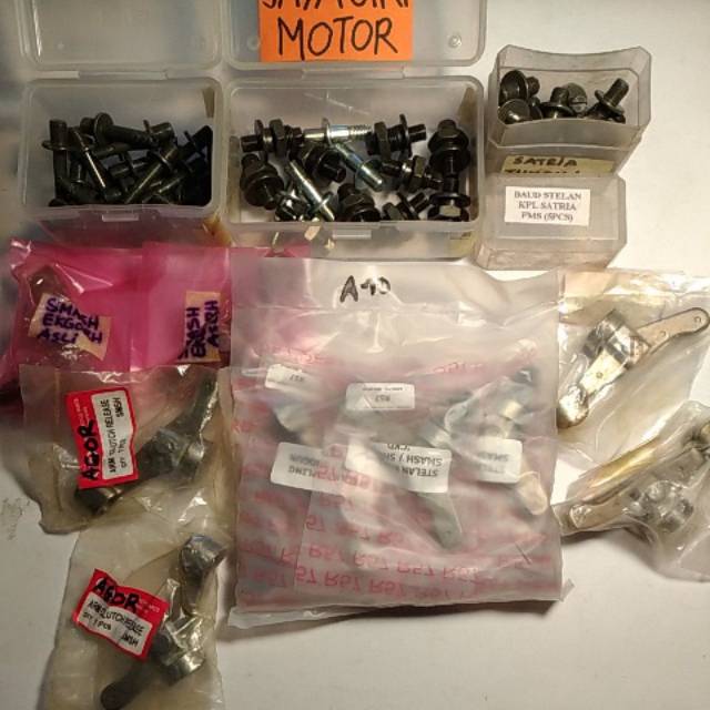 1 Baut Setelan Kopling Satria Shogun Smash Tornado Arm Release Clutch Baud Stelan Mur RC 100 Handle 