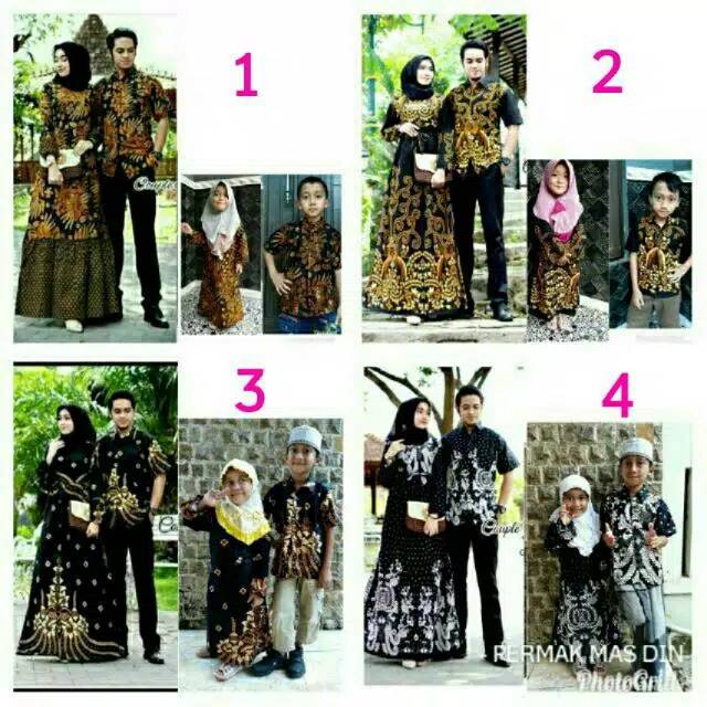 Couple Family Batik Sarimbit Keluarga Muslim