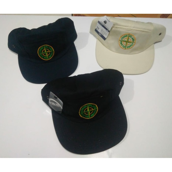 TOPI BASEBALL 5 PANEL STONE ISLAND PREMIUM | TOPI STONE ISLAND CAKOP
