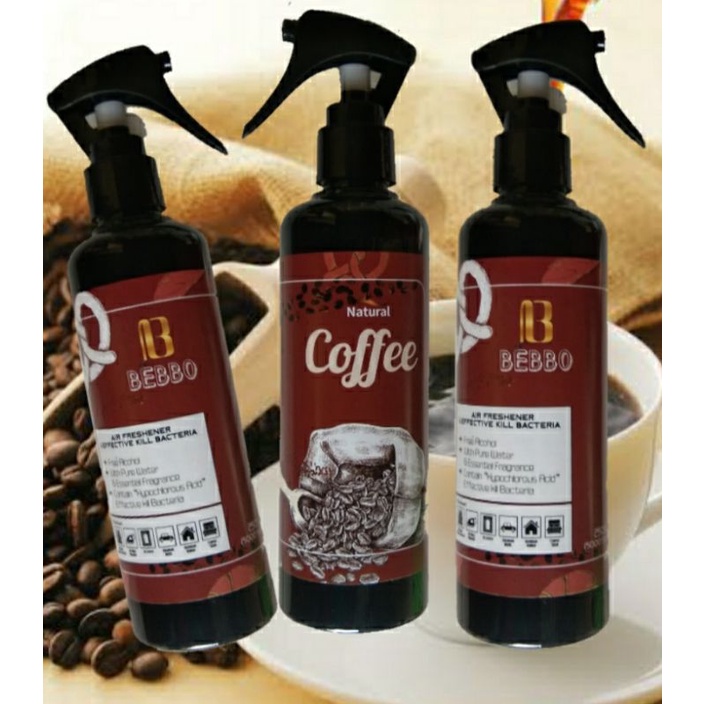 PARFUM Air freshener 250ml BLACK COFFEE/ANTI BACTERI