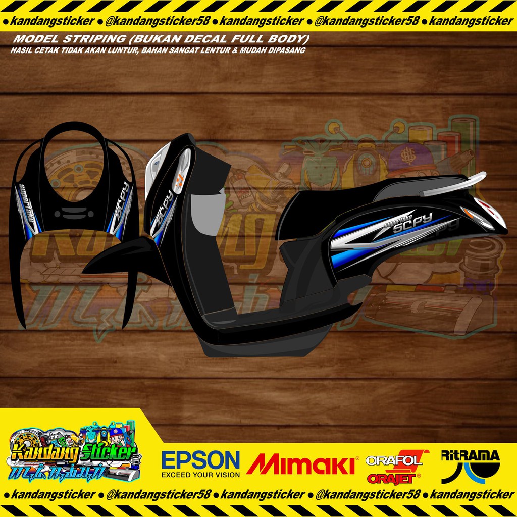 Striping Scoopy FI 2015 Simple Racing Babylooks Mothai Thailand Thailooks Street Racing Kontes