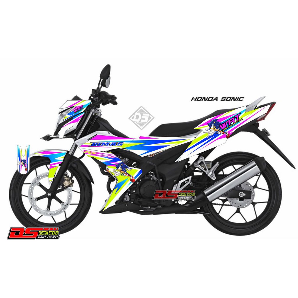 Decal Honda Sonic Motif Abstrak Kartun Sonic Shopee Indonesia