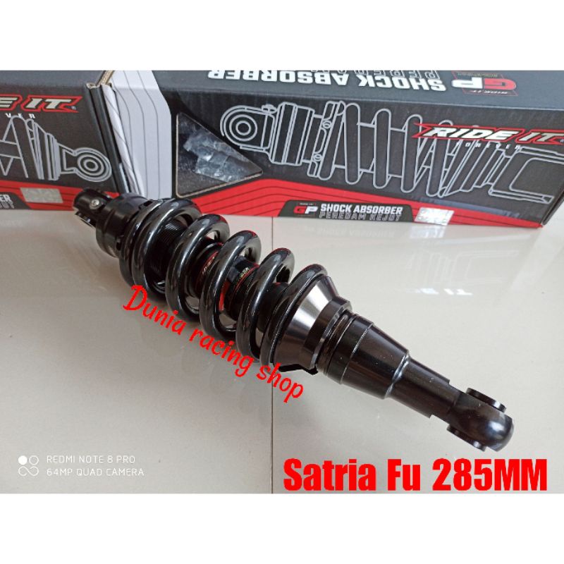 Shock Monoshock Ride it GP 101 Satria Fu karbu Satria Fu injeksi 285MM Ride it GP 101 Black As Gold