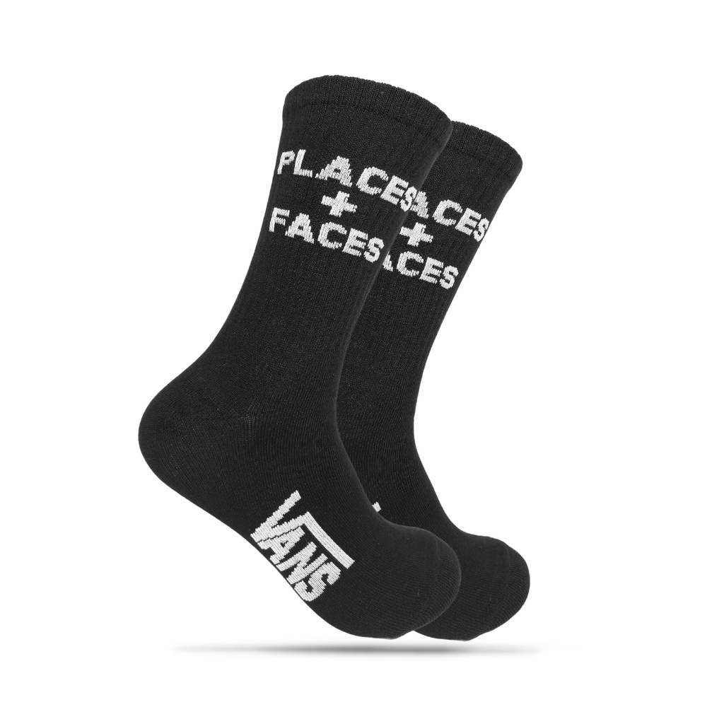 Kaos Kaki Oldschool - Kaos Kaki Motif Places+faces Hitam - The Muds official